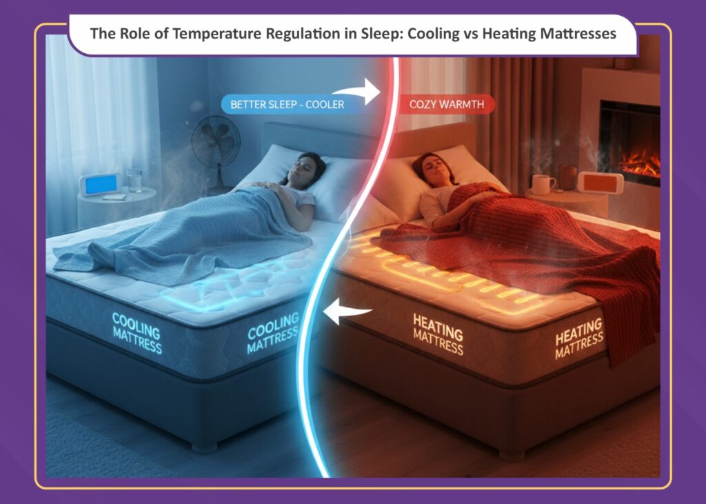 The Role of Temperature Regulation in Sleep: Cooling vs Heating Mattresses