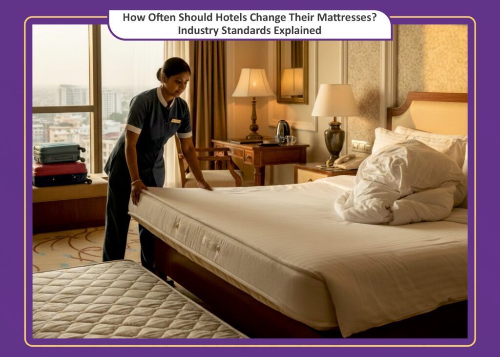 When hotel operators ask how often hotels should change mattresses, the answer is shaped by multiple factors—usage intensity, hygiene expectations, and lifecycle cost management. Although there is no universal rule, industry standards provide clear guidance on hotel bed replacement frequency and best practices.