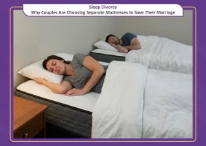 At 2:17 a.m., Raghav stared at the ceiling, counting hairline cracks like constellations. Sleep refused to come, despite the plush new mattress they had bought just a fortnight ago. Beside him, Nisha slept deeply—one leg draped across his thigh, the duvet tucked tightly around her shoulders, her breathing slow and rhythmic. A soft but determined snore confirmed her comfort. Somewhere between counting cracks and shifting pillows, Raghav realized this was not a marriage problem. This was a mattress problem.