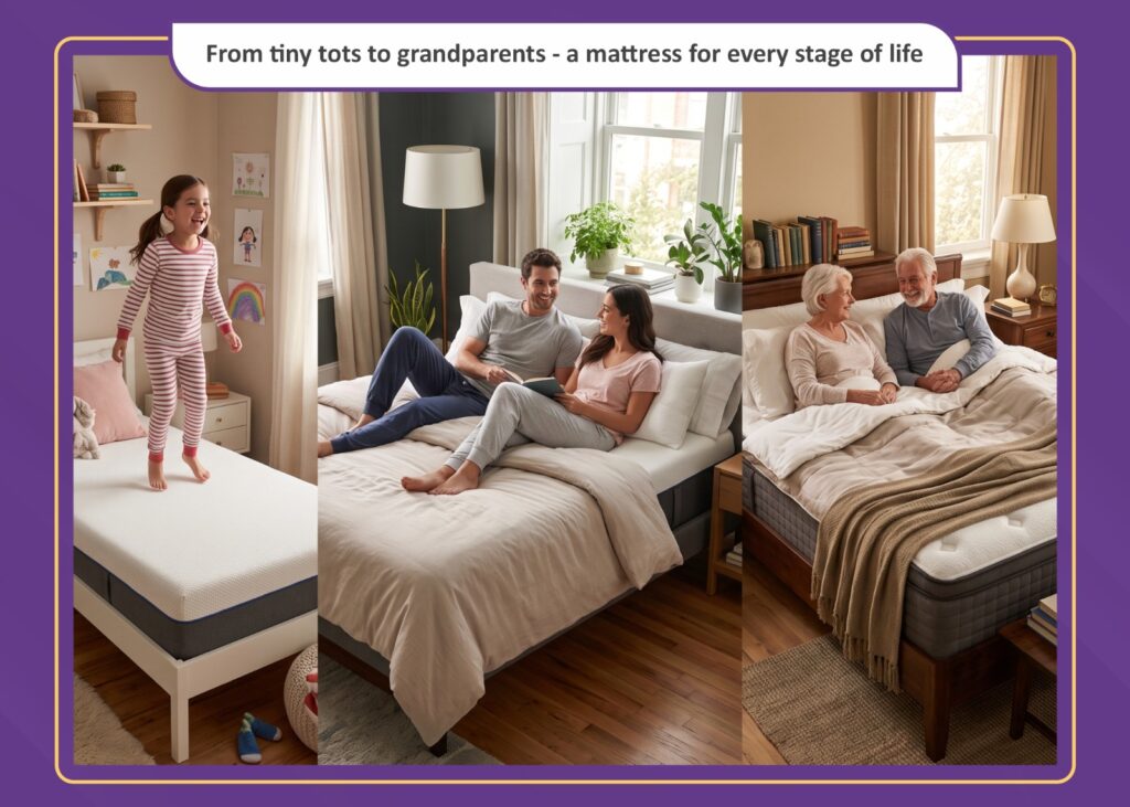 From Tiny Tots to Grandparents A Mattress for Every Stage of Life