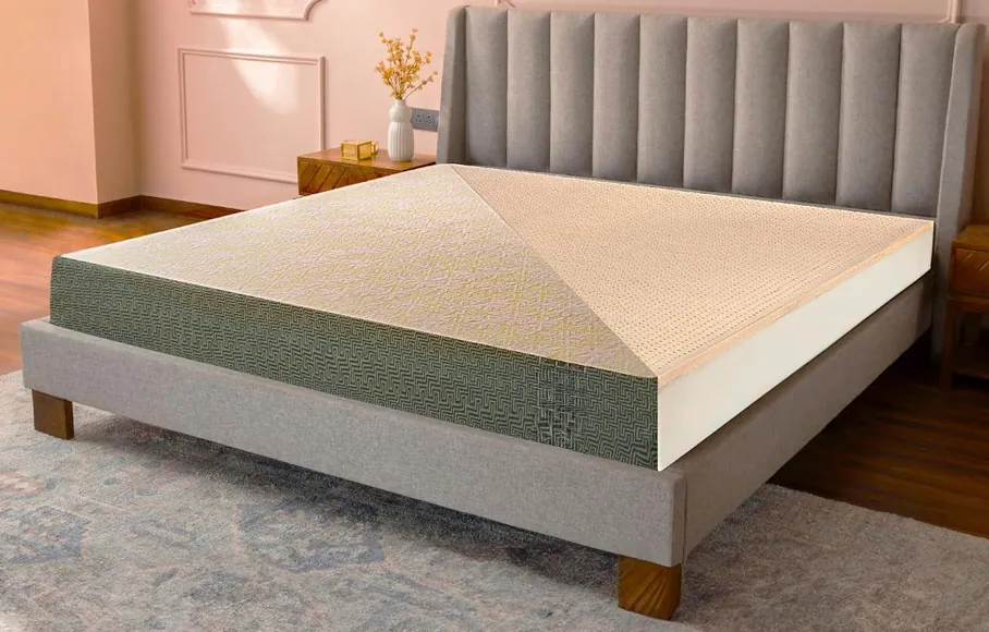 Greenhug natural latex mattress for cradle-like comfort