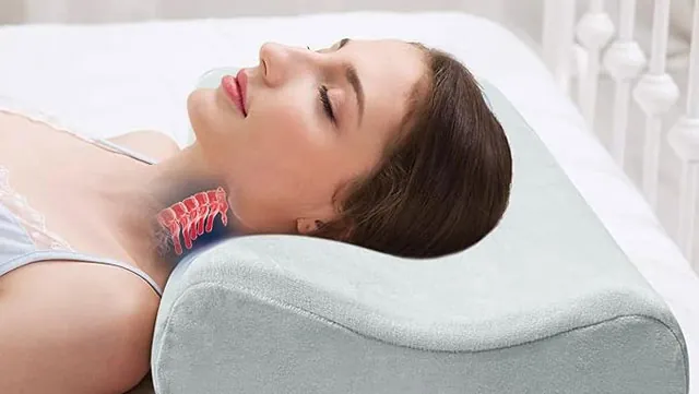 Contour latex pillow for neck alignment